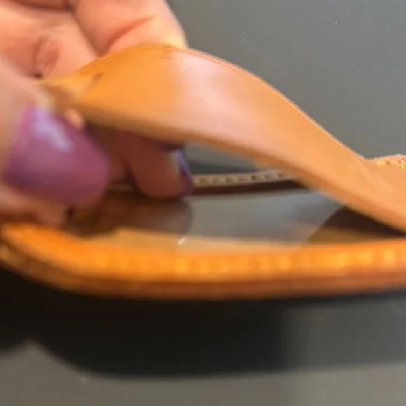 Louis Vuitton Brown Leather Bag Tag